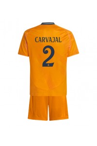 Real Madrid Daniel Carvajal #2 Babytruitje Uit tenue Kind 2024-25 Korte Mouw (+ Korte broeken)